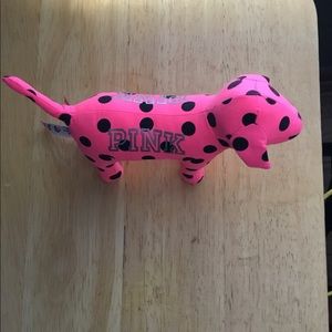 Victoria Secret Pink Dog with Black Polka Dots.